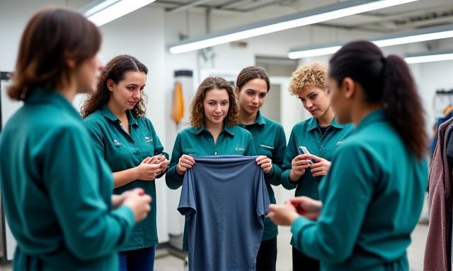 Professional garment care experts and skilled team members